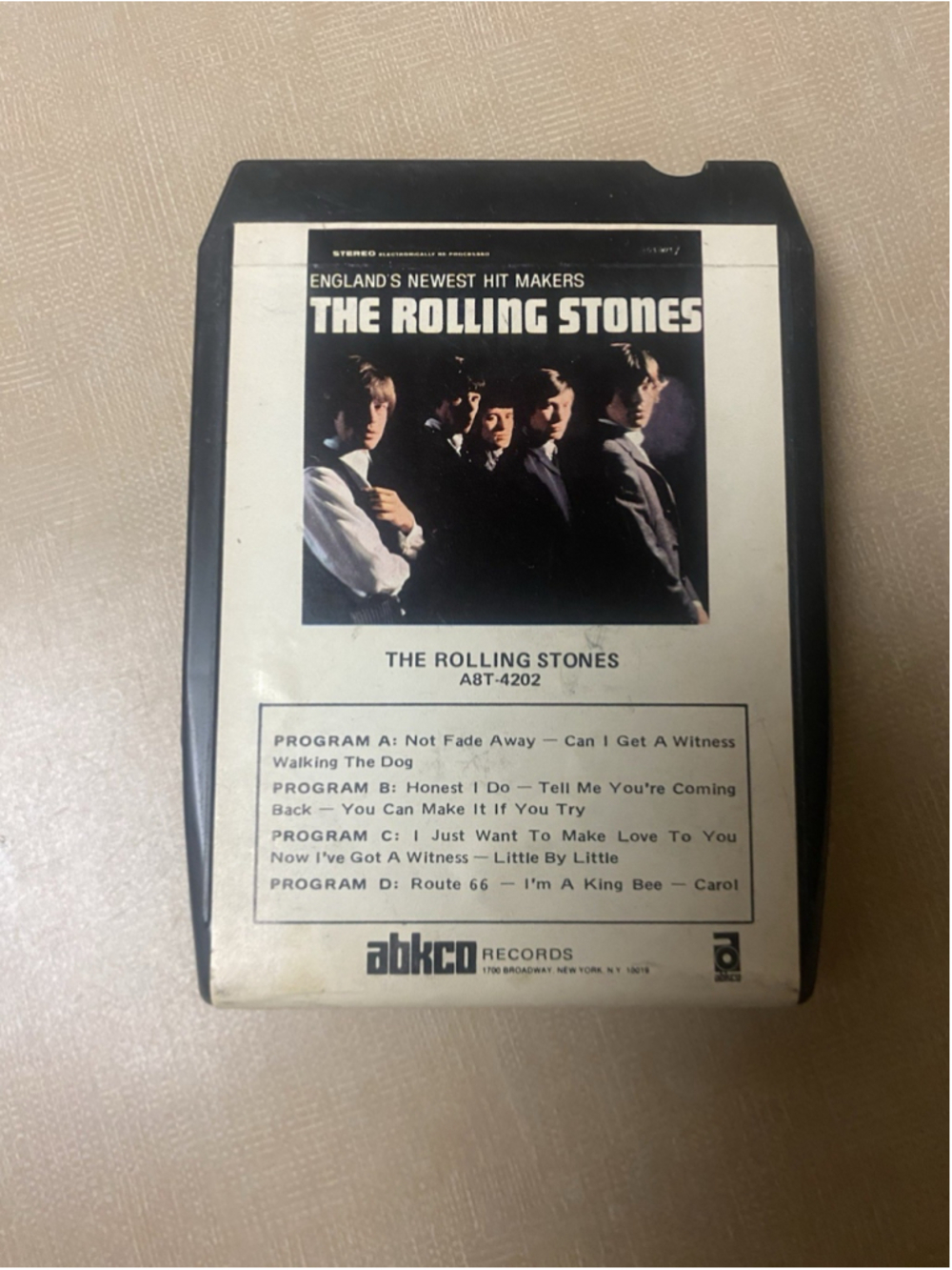 The Rolling Stones- England’s Newest Hit Makers 8-Track Tape. Splice-Tested.
